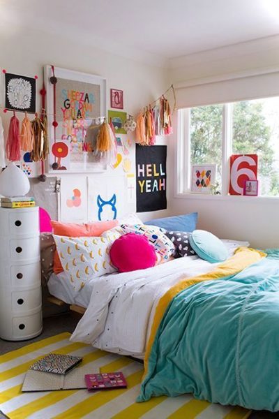 Colorful Teenage Girl Bedroom