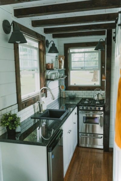 glossy and beautiful small kitchen 