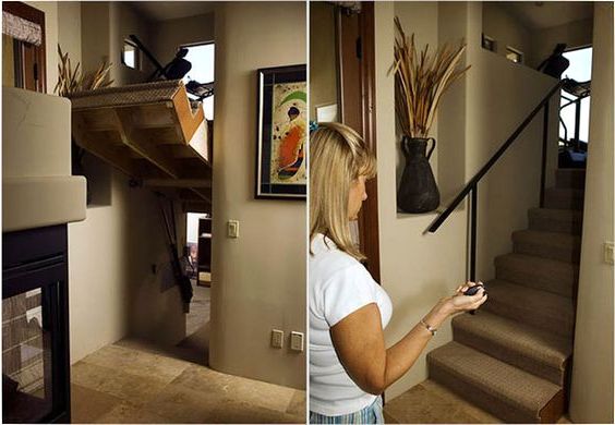 Hidden Passages Under Electric Stairs