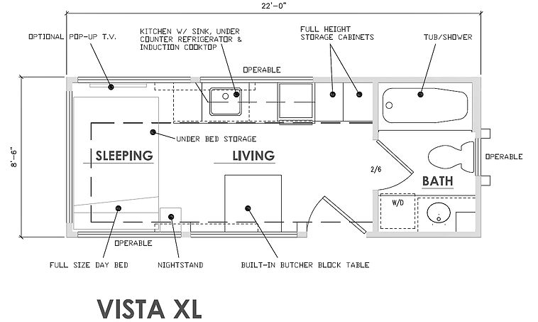Micro Homes Escape Vista Xl Floorplan