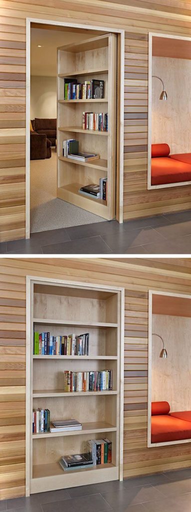 Secret Door On Bookshelf