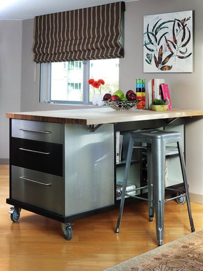 industrial small kitchen island