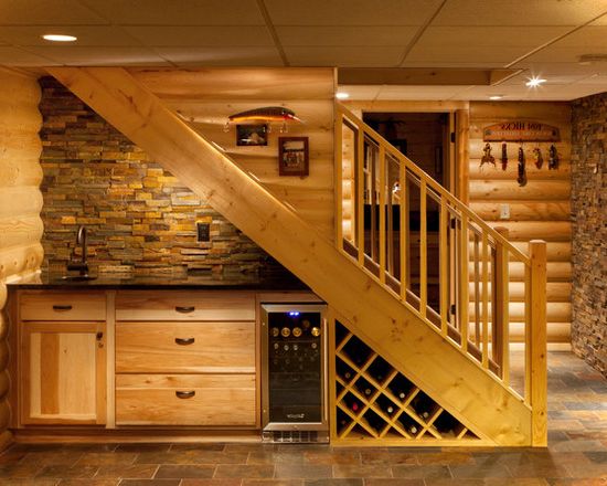 Wet bar Under Stairs