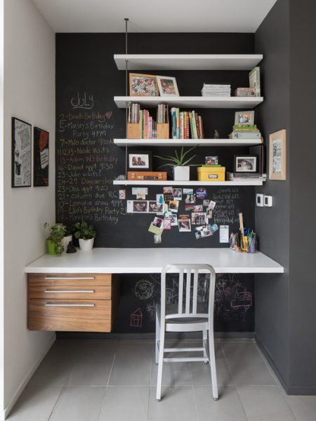 blackboard wall contomporary home office