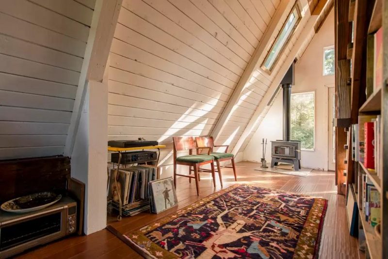 A-frame Tiny Cabin House Tours