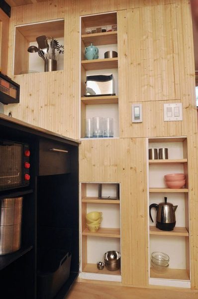 Colorful Box House In Wall Shelving
