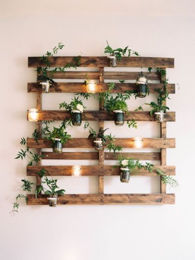 Creative Gardening On Pallet Shelves