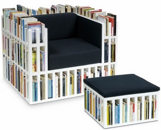 Crowded Bookcase Chairs