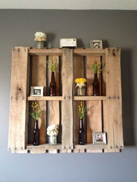 Decorative Pallet Shelves