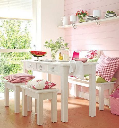 Pink Breakfast Nook