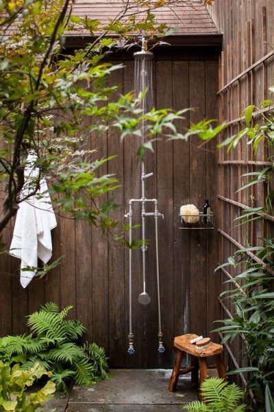 Pure Asian Style Outdoor Shower