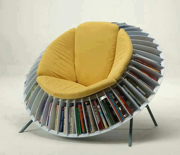 17 Innovative Bookcase Chair Designs Small House Decor