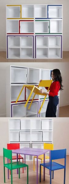Shelves Chairs Design