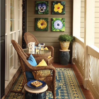 Warm Small Balcony Design