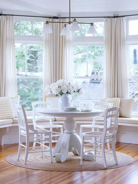 White Breakfast Nook