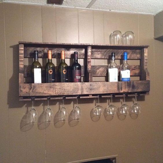 Wooden Pallet Wine Rack