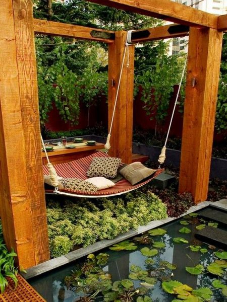 outdoor hammock bed ideas