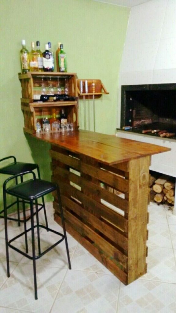 Space Saving Diy Pallet Bar Ideas Small House Decor