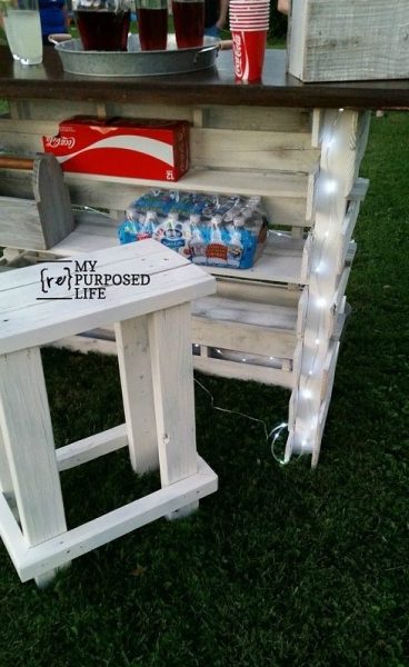 DIY Portable Pallet Bar 2