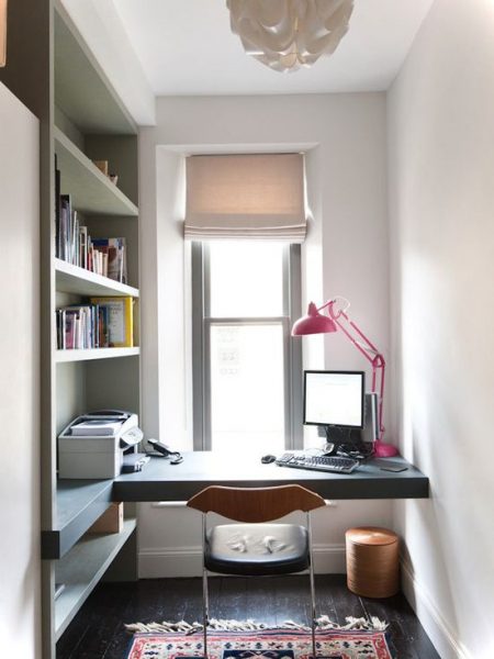 contemporary and cozy small home office
