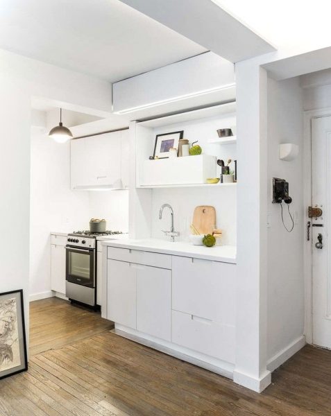 Sliding Wall Apartment Design kitchen