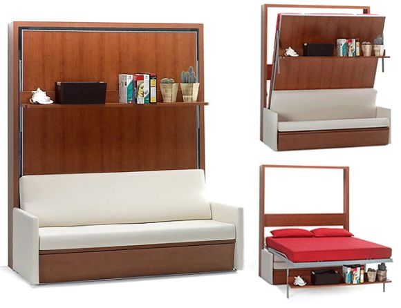 Brilliant Space Saving Bed And Sofa Murphy Sofa Bed Small House Decor