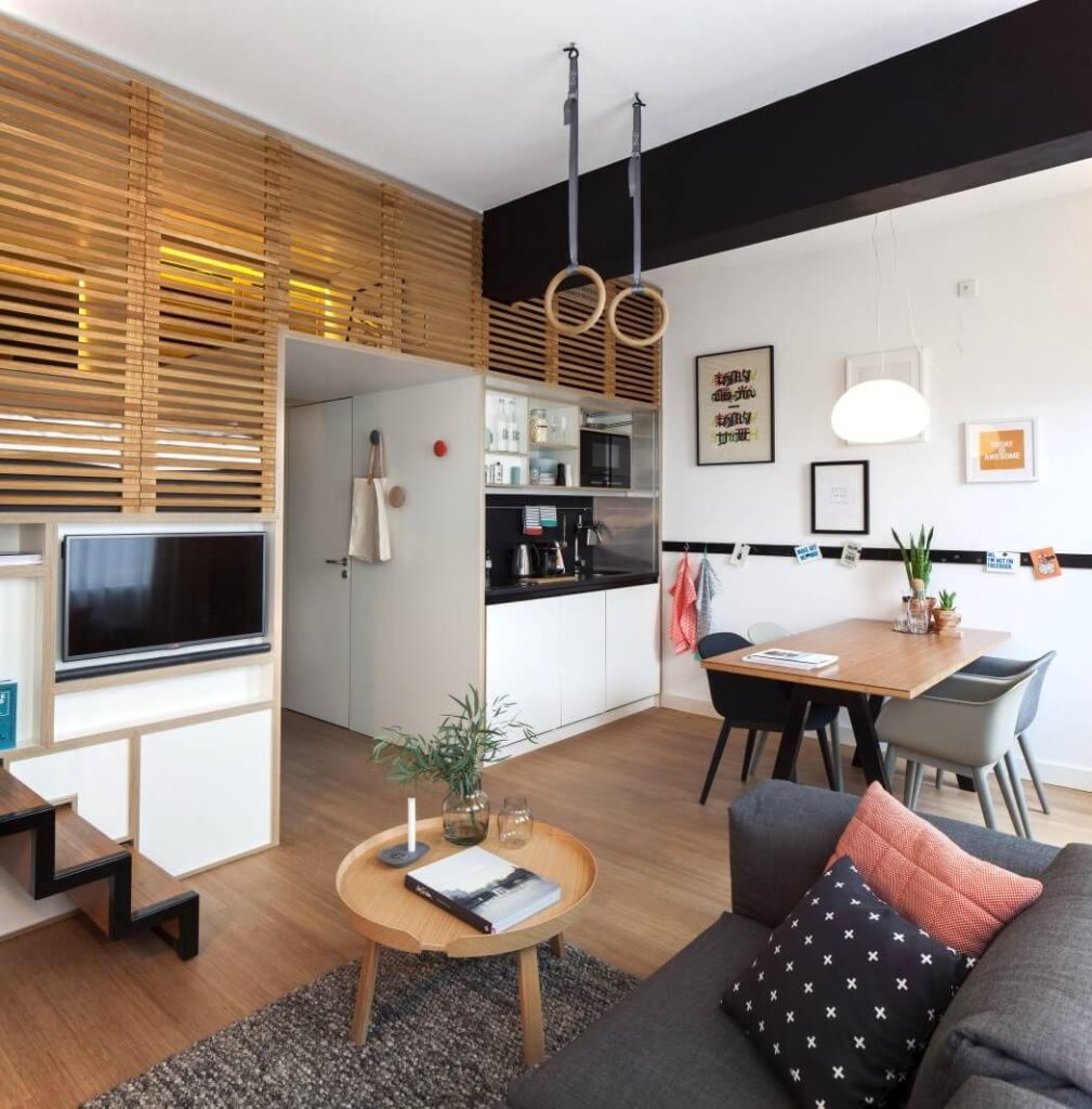 Zoku Loft Small Apartment Design Overview Main Room