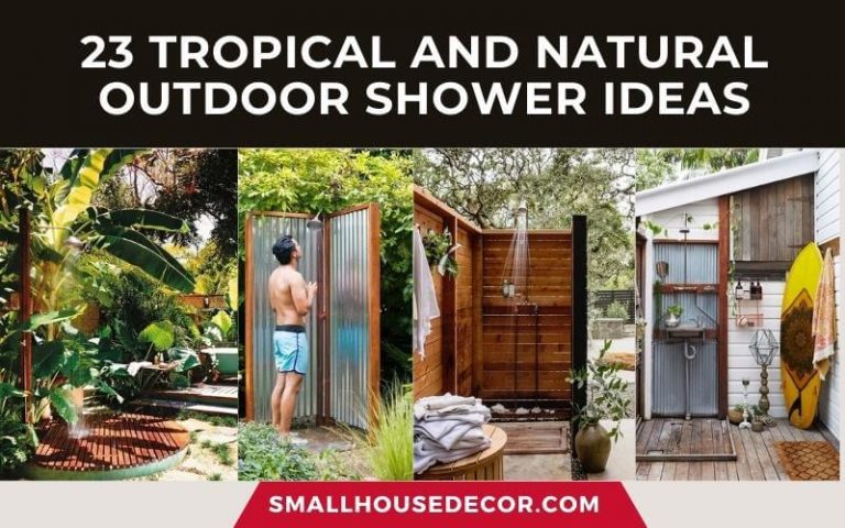 23 Tropical and Natural Outdoor Shower Ideas 2022