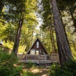 A-frame Tiny Cabin House Outdoor