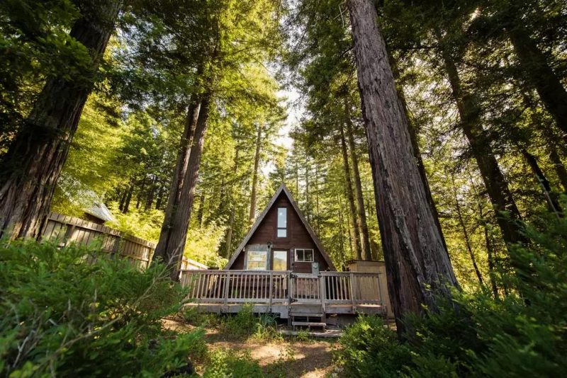 A-frame Tiny Cabin House Outdoor