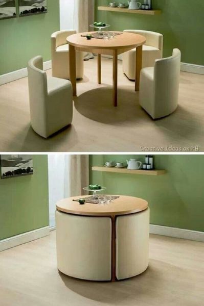 less space occupying dining table