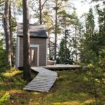 Small Cabin House Path Exterior