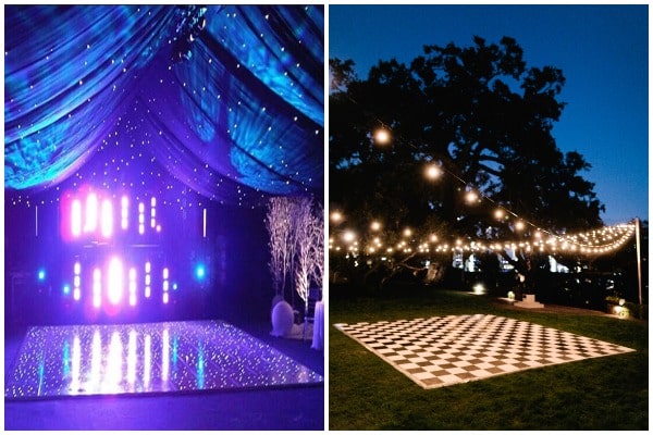 Use spotlight & Dark lights for dancing - Wedding Light Ideas-min