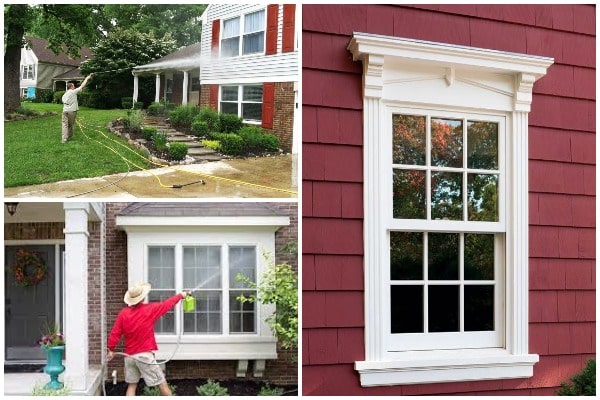 The dangers of cleaning wood windows with water and pressure washing