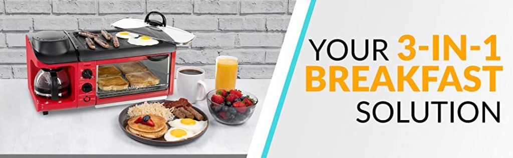 4 Compact Breakfast Station Appliance: Best Buy Under $100 1 Nostalgia BST3RR 3 Breakfast Station Appliance