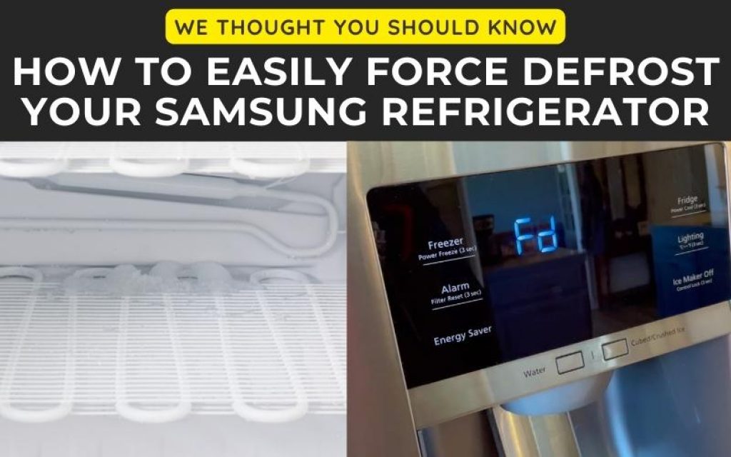 force defrost ge refrigerator