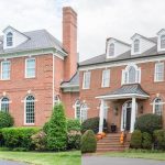 Black Gutters on Red Brick House