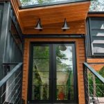 Black Gutters on a Container Home