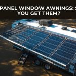 Solar Panel Window Awnings in RV