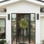 Black Front Door with Glass Ideas - Pinky's Iron Doors Air 5 with sidelights