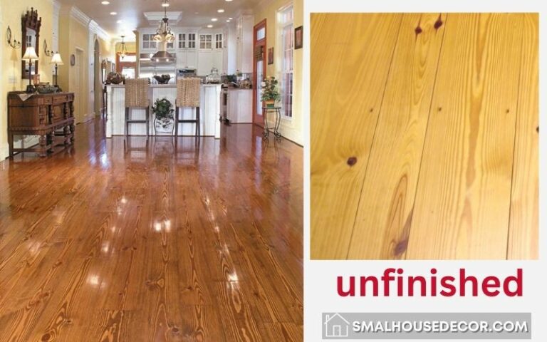 Southern Yellow Pine flooring and unfinished pattern
